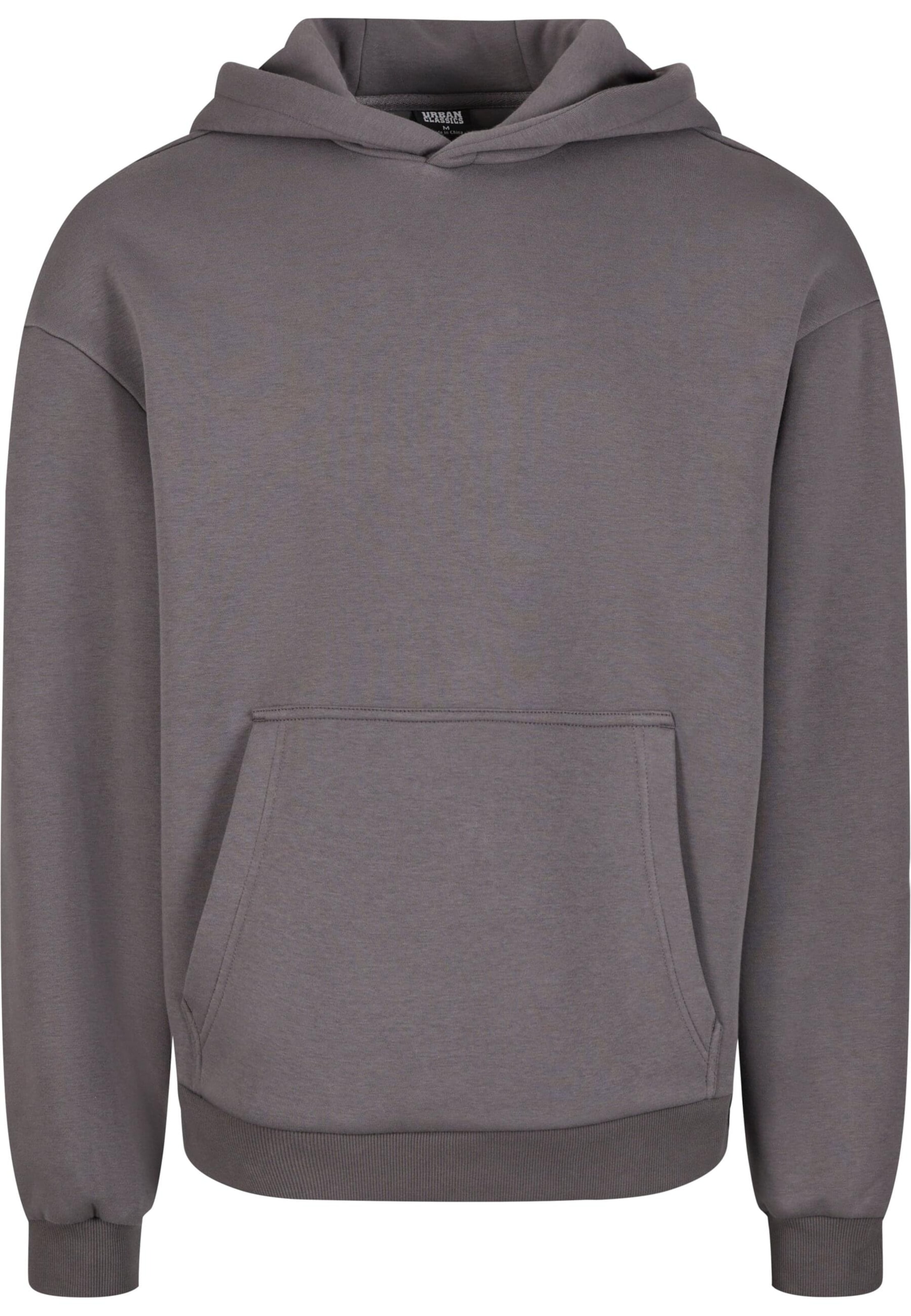 Urban Classics Sweatshirt 'Fluffy' in Grey: front