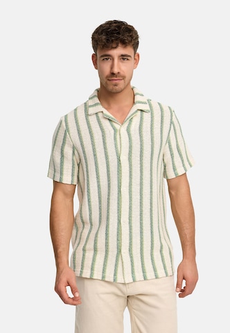 Coupe regular Chemise 'INGlumin' INDICODE JEANS en beige : devant