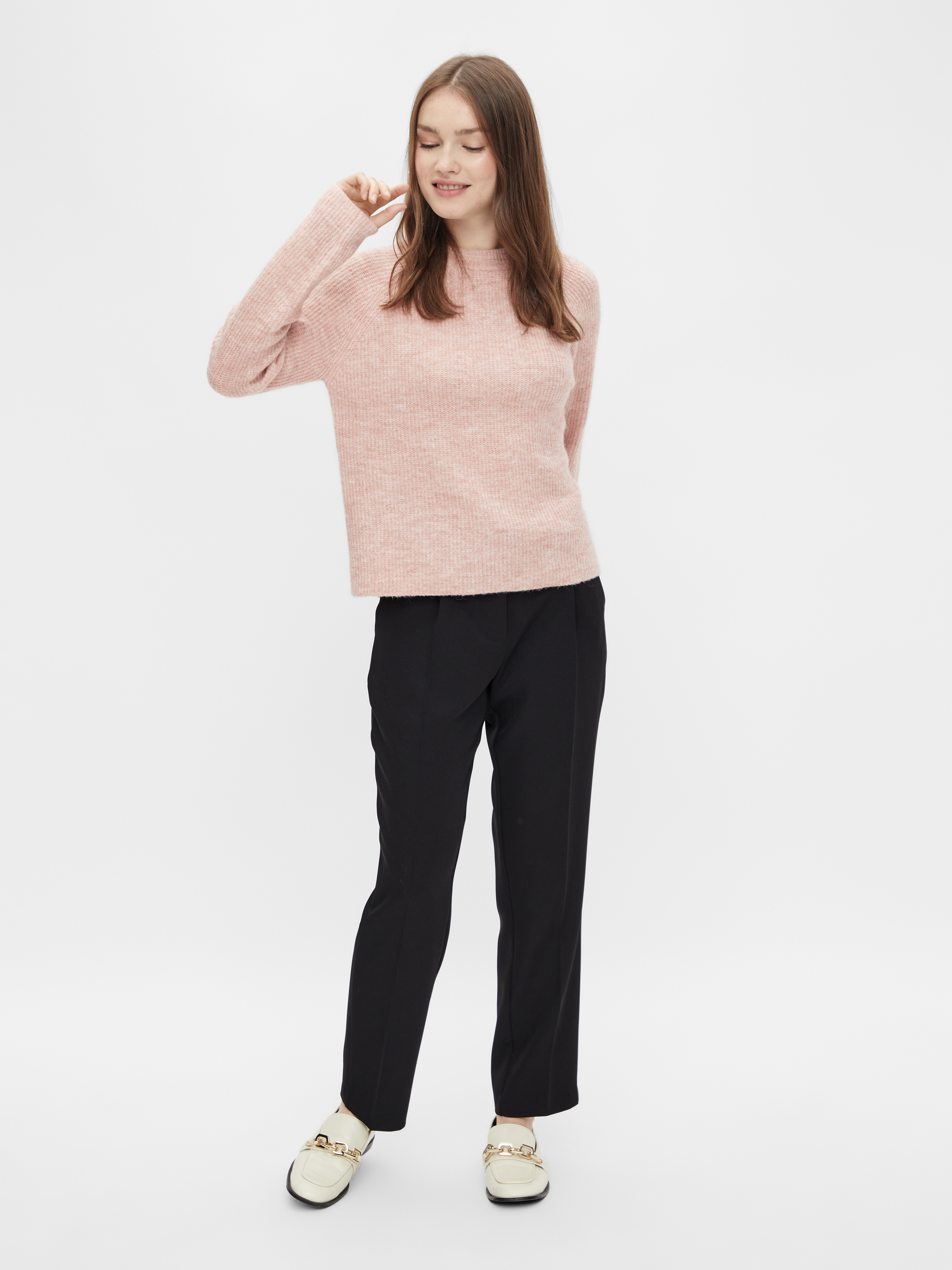 Odzież Kobiety PIECES Sweter Ellen w kolorze Nakrapiany Różm 