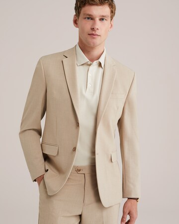 WE Fashion Slim fit Blazer in Beige: front