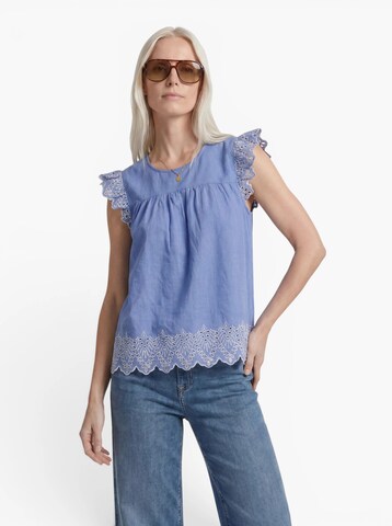 ONLY Bluse 'ONLTULUM' in Blau: Vorderseite