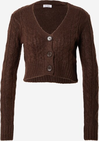 Tally Weijl Knit Cardigan in Brown: front