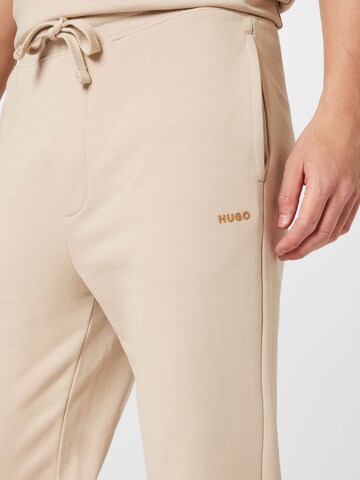 HUGO Tapered Broek 'Dayote' in Beige