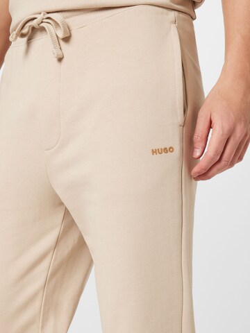 HUGO Red Tapered Trousers 'Dayote' in Beige