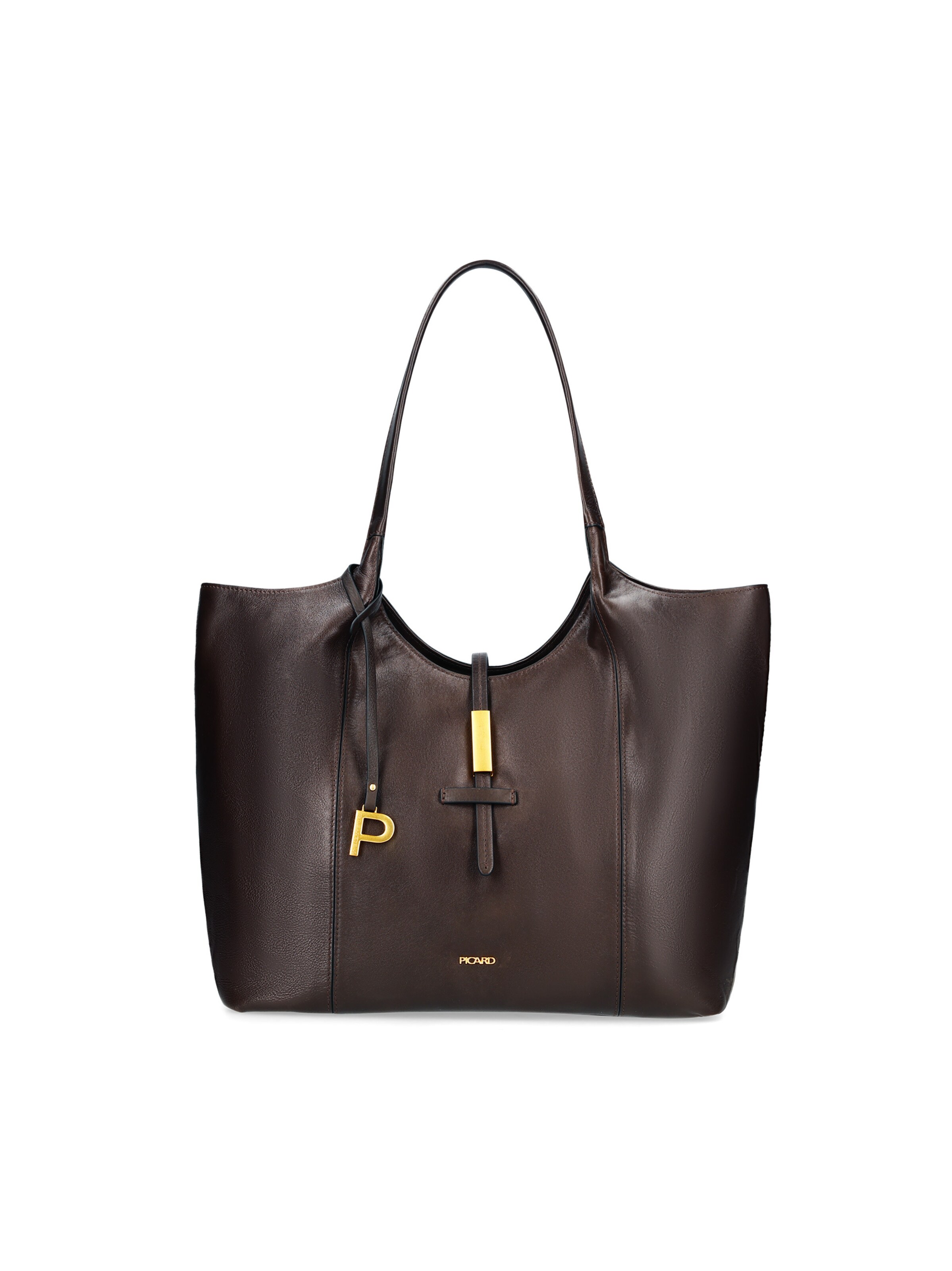 Picard Schultertasche 'Whisper' in Braun: Vorderseite