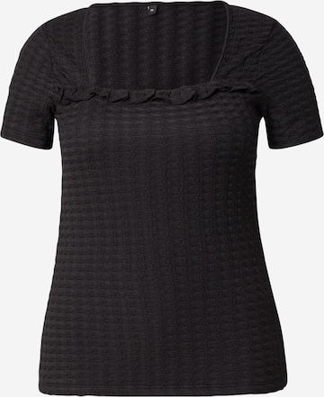 Trendyol CurveBluza - crna boja: prednji dio