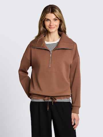TOM TAILOR Sweatshirt in Braun: Vorderseite