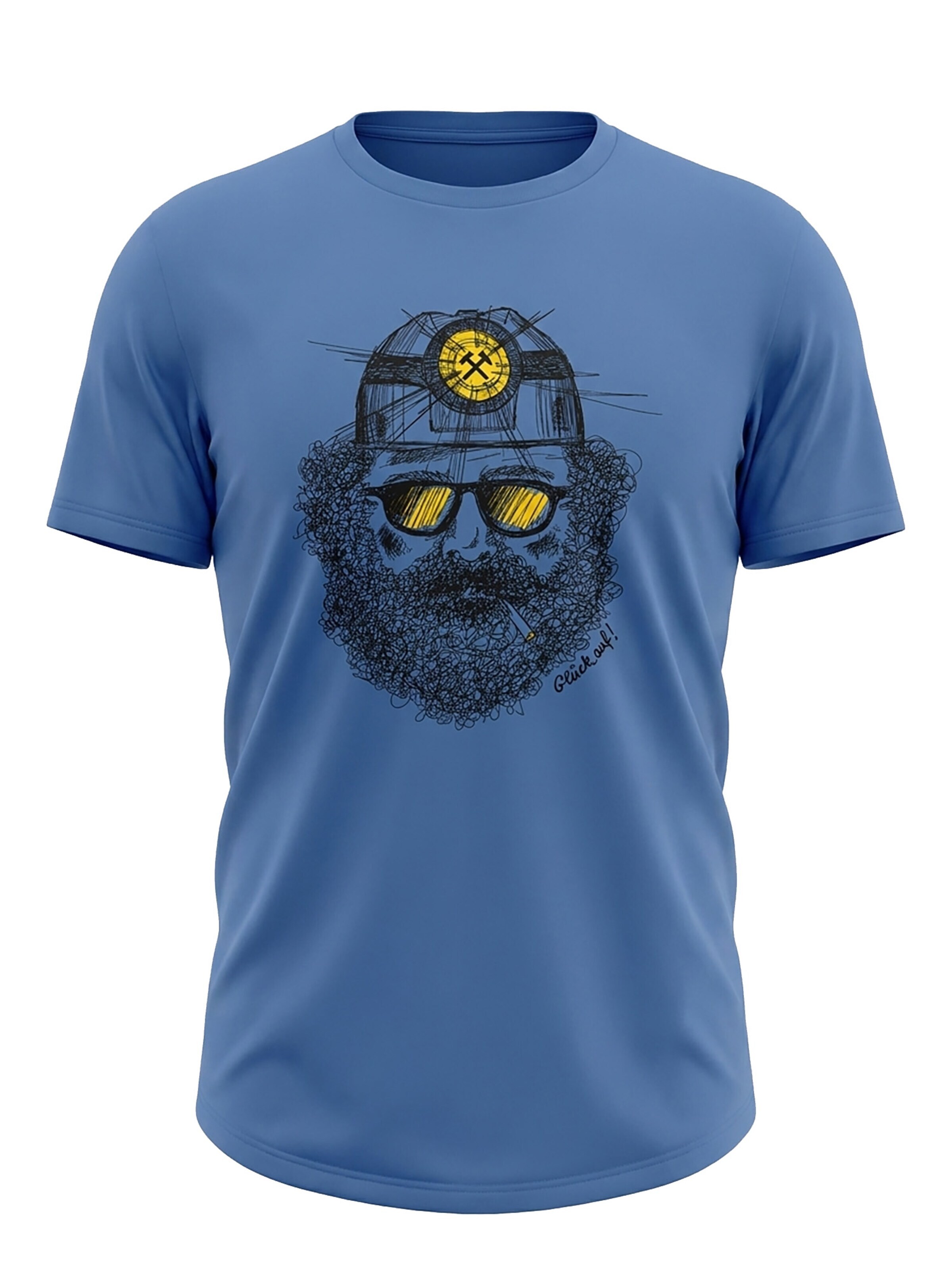 karlskopf Shirt 'BERGMANN' in Blue: front