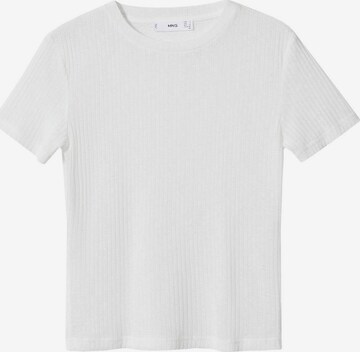 MANGO T-shirt 'BINA' i vit: framsida