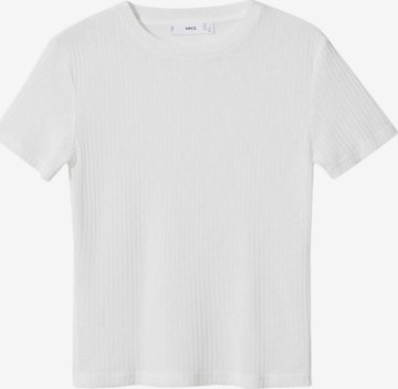 MANGO Тениска 'BINA' в бяло: отпред