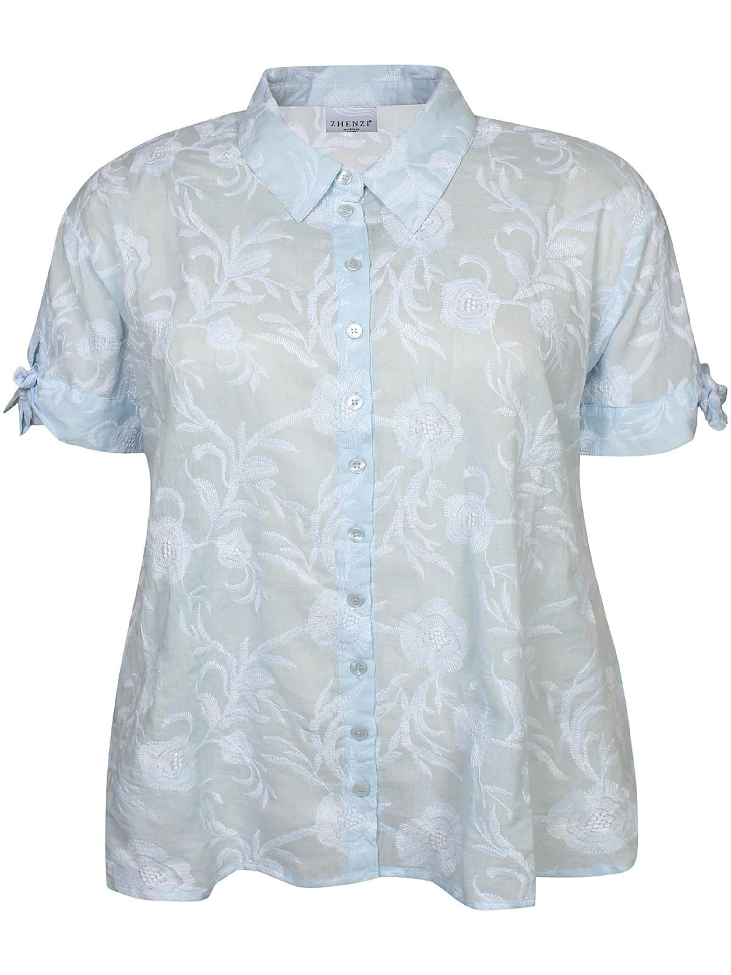 Zhenzi Blouse 'ZH - Erica 1297 - Shirt - Blue' in Blue: front