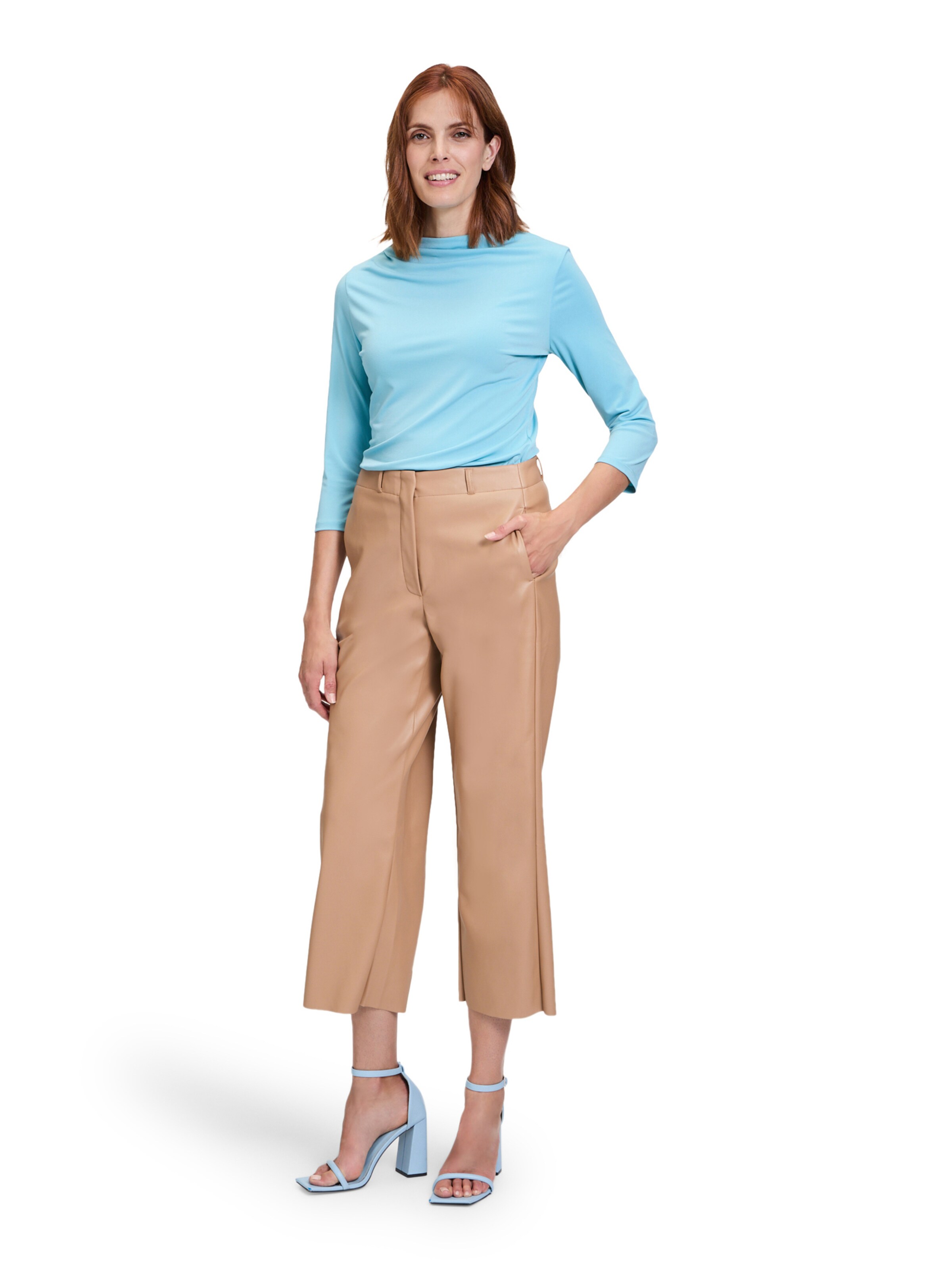 Loosefit Pantaloni di Betty & Co in marrone