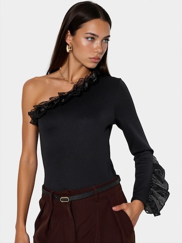 MSN Collection - Body 'Overalls' em preto: frente