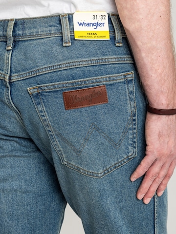 regular Jeans 'Texas Midnight Haze 112378455' di WRANGLER in blu