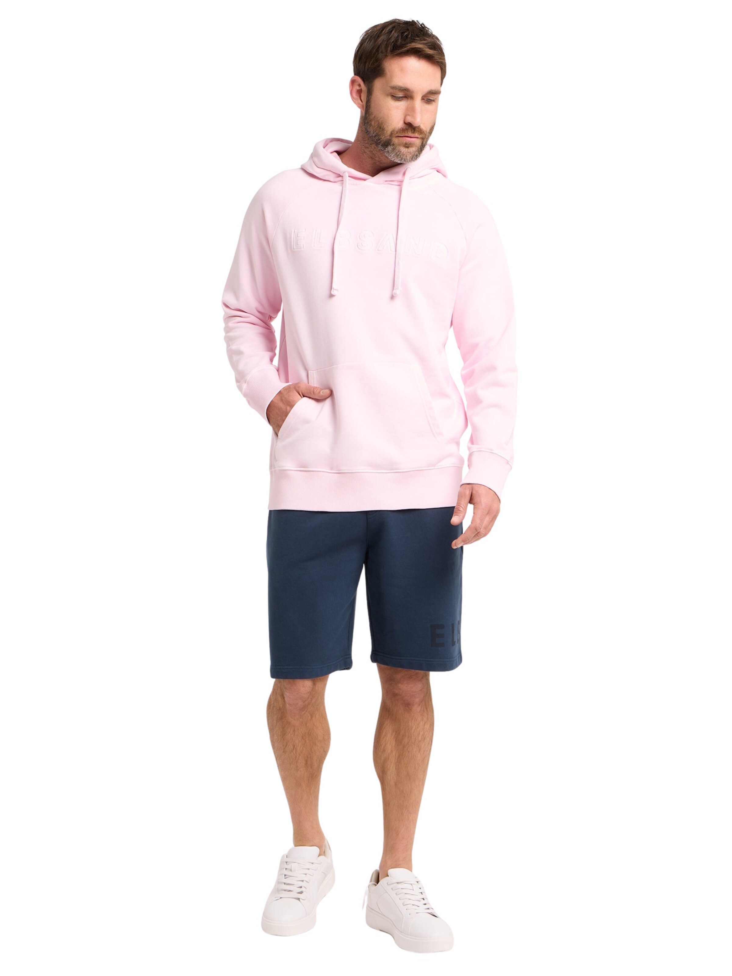 Elbsand Sweatshirt 'Kian' i pink: forside