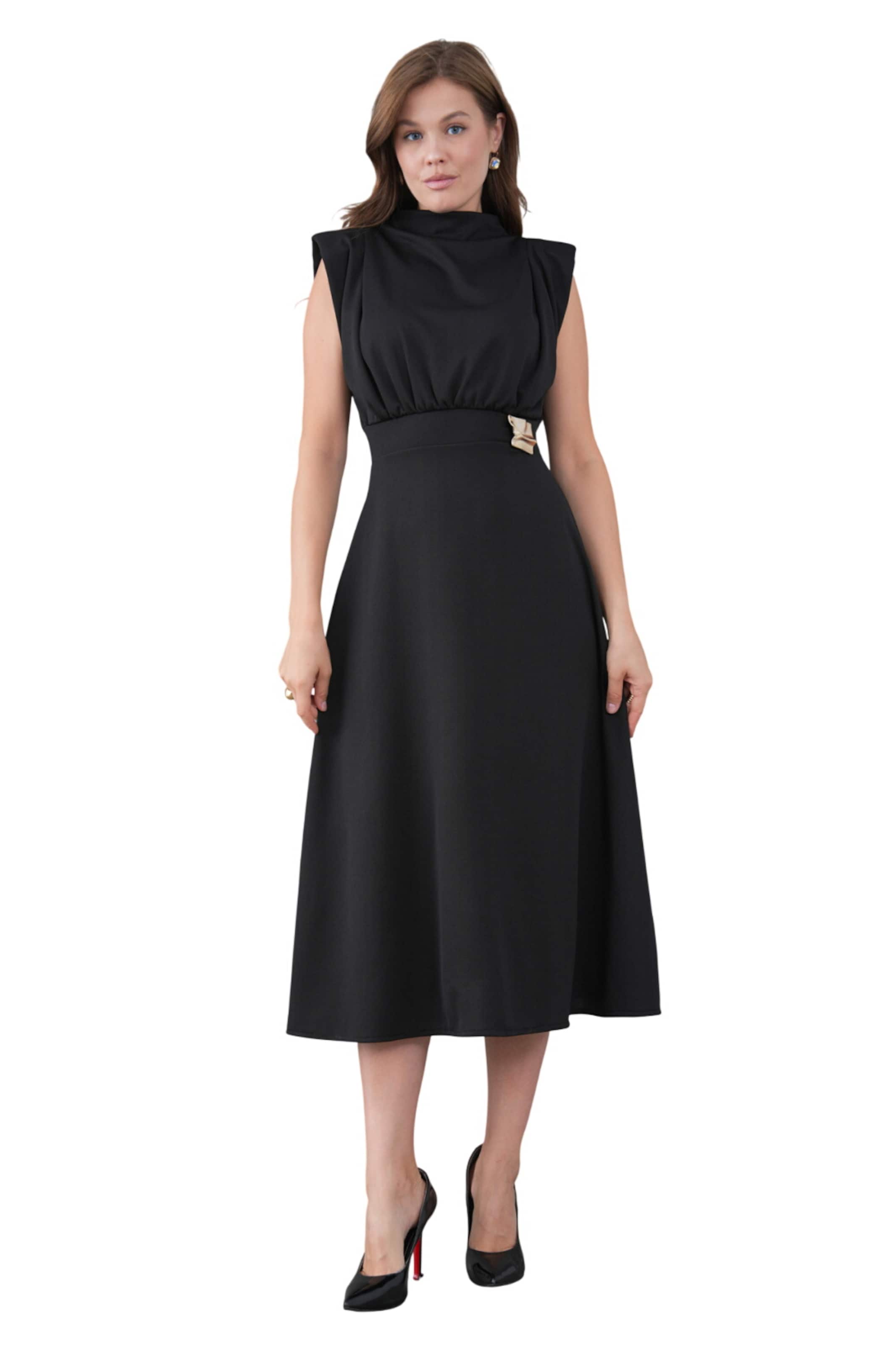 WOMAN VISION Kleid in Schwarz: Vorderseite