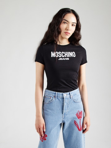 Maglietta di Moschino Jeans in nero: frontale