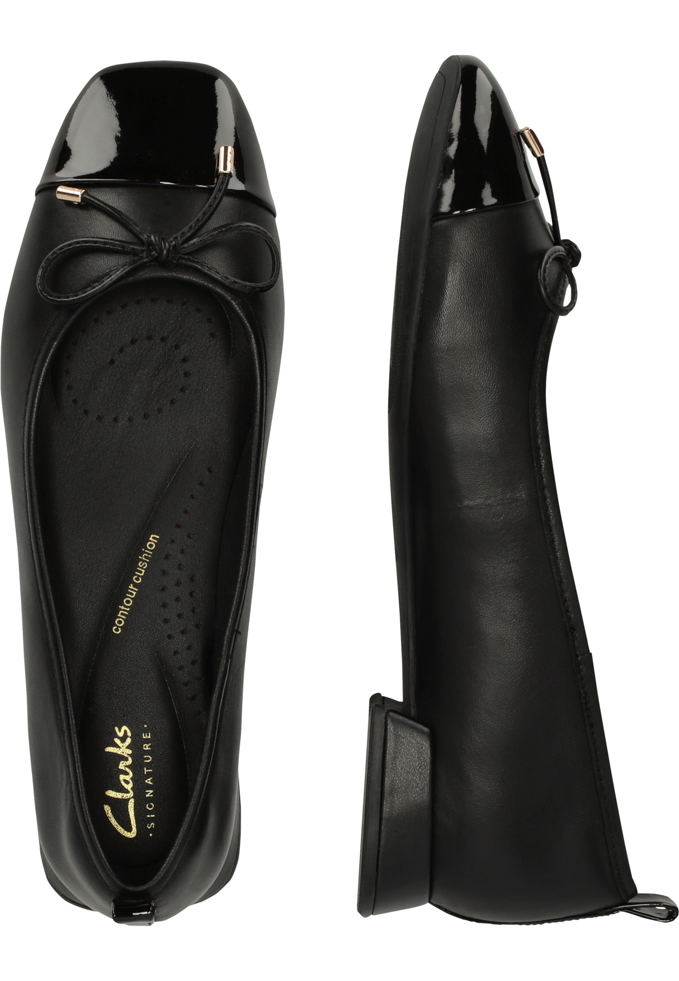 CLARKS Ballerina 'Ubree15 Poppy' in Black