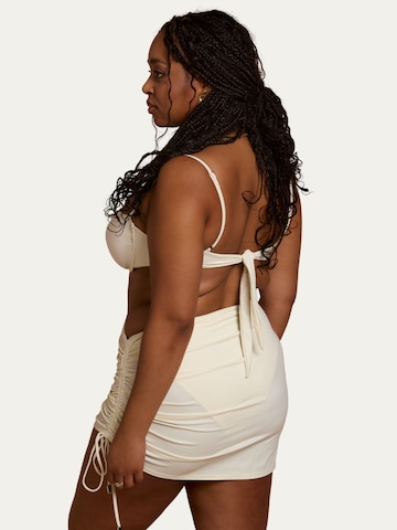 Billie Swim Skirt 'Gathered Skirt' in Beige