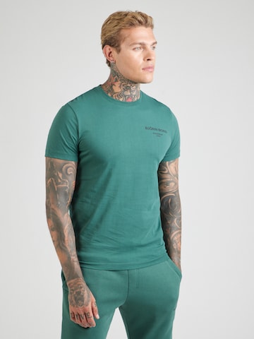 BJÖRN BORG Funktionsshirt 'ESSENTIAL' in Grün: Vorderseite