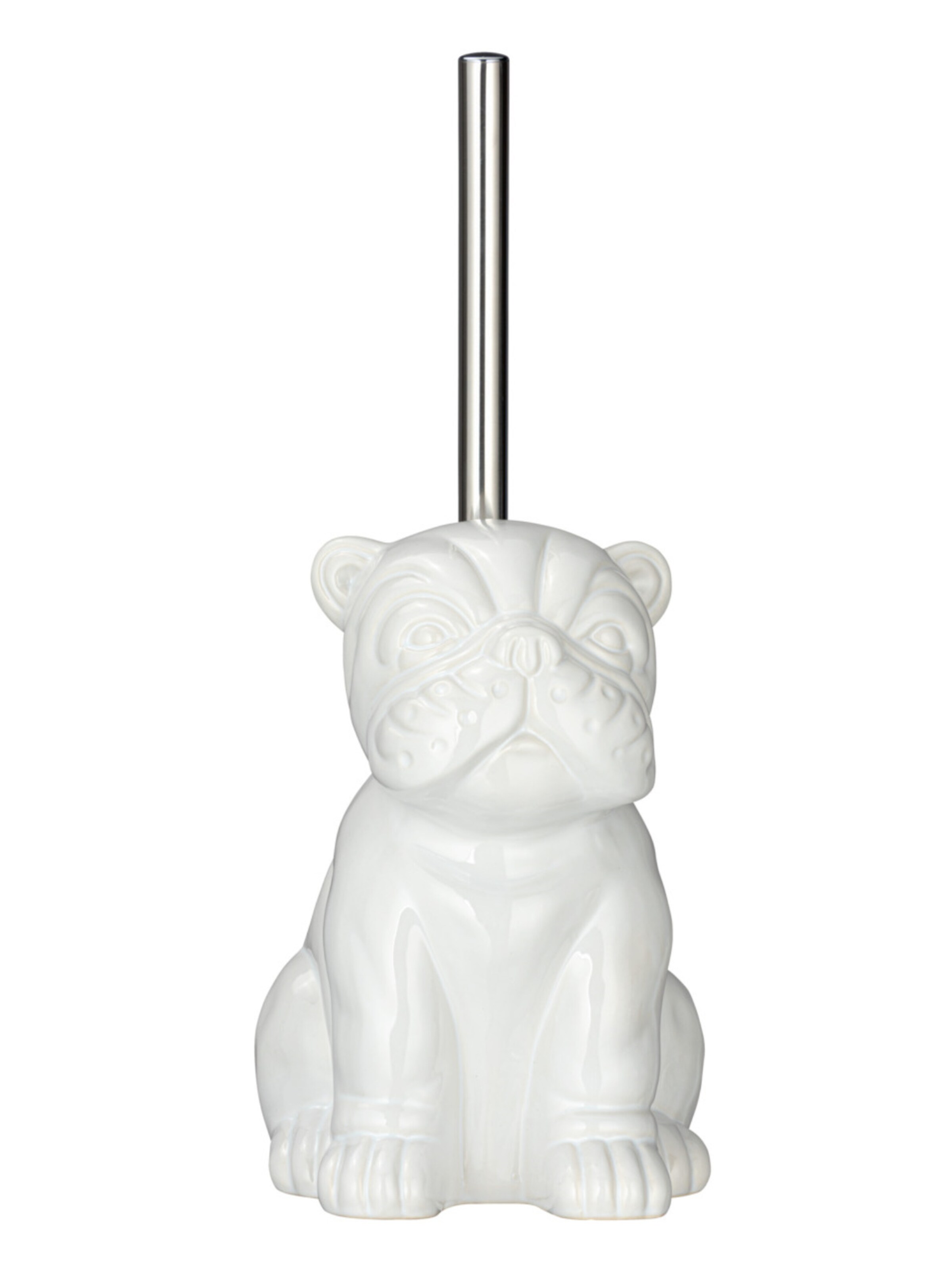 Wenko Toilet Accessories 'Cat' in White: front