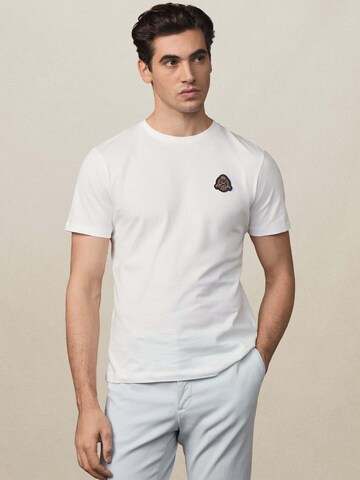 Hackett London T-Shirt 'Heritage' in Weiß: Vorderseite