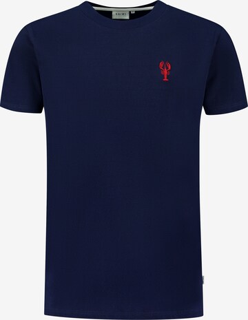 T-Shirt 'LOBSTER BEACH' Shiwi en bleu : devant