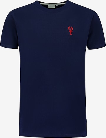 T-Shirt 'LOBSTER BEACH' Shiwi en bleu : devant