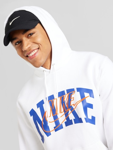 Nike Sportswear Sweatshirt 'CLUB' i vit