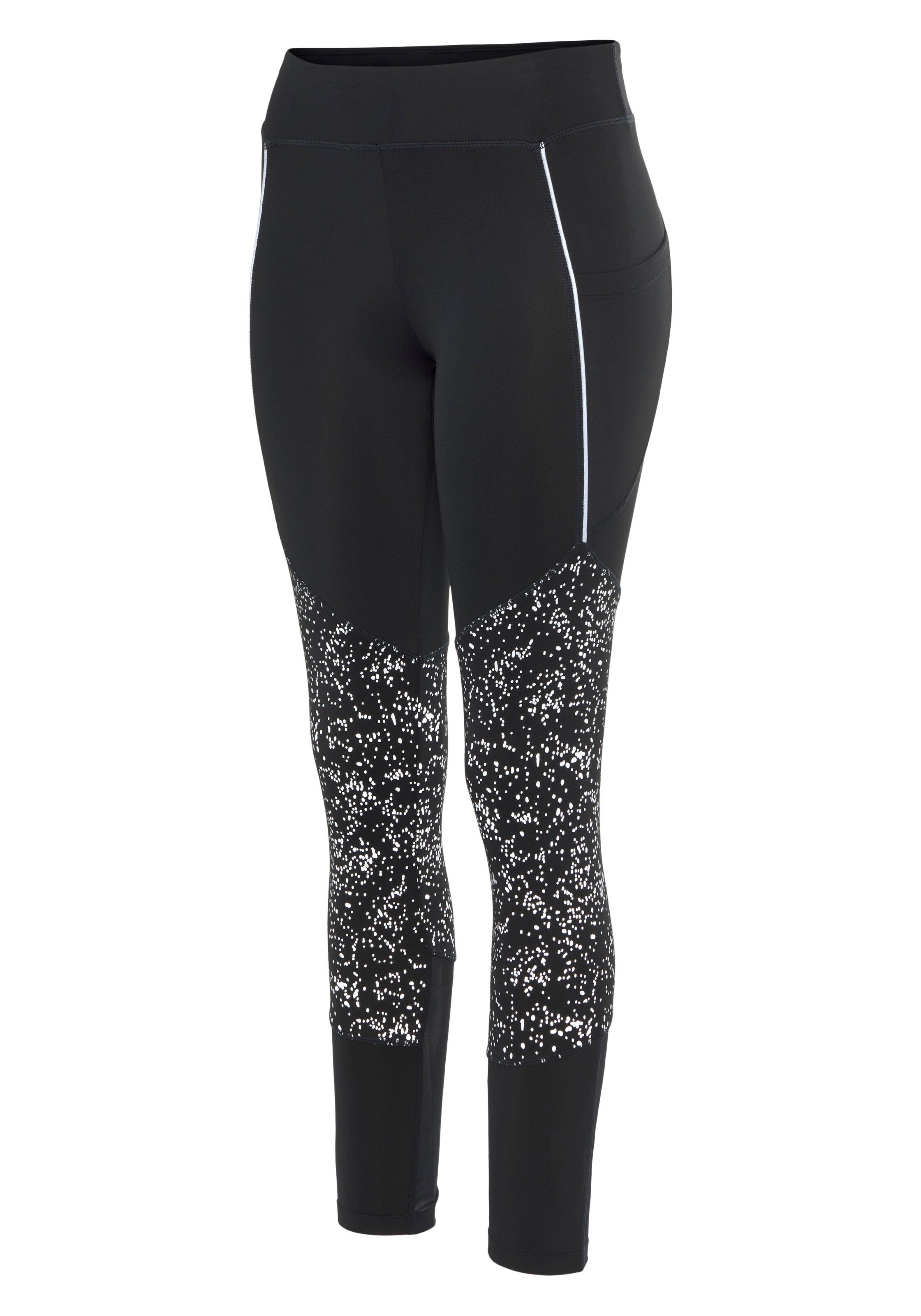 LASCANA ACTIVE Skinny Sporthose in Schwarz