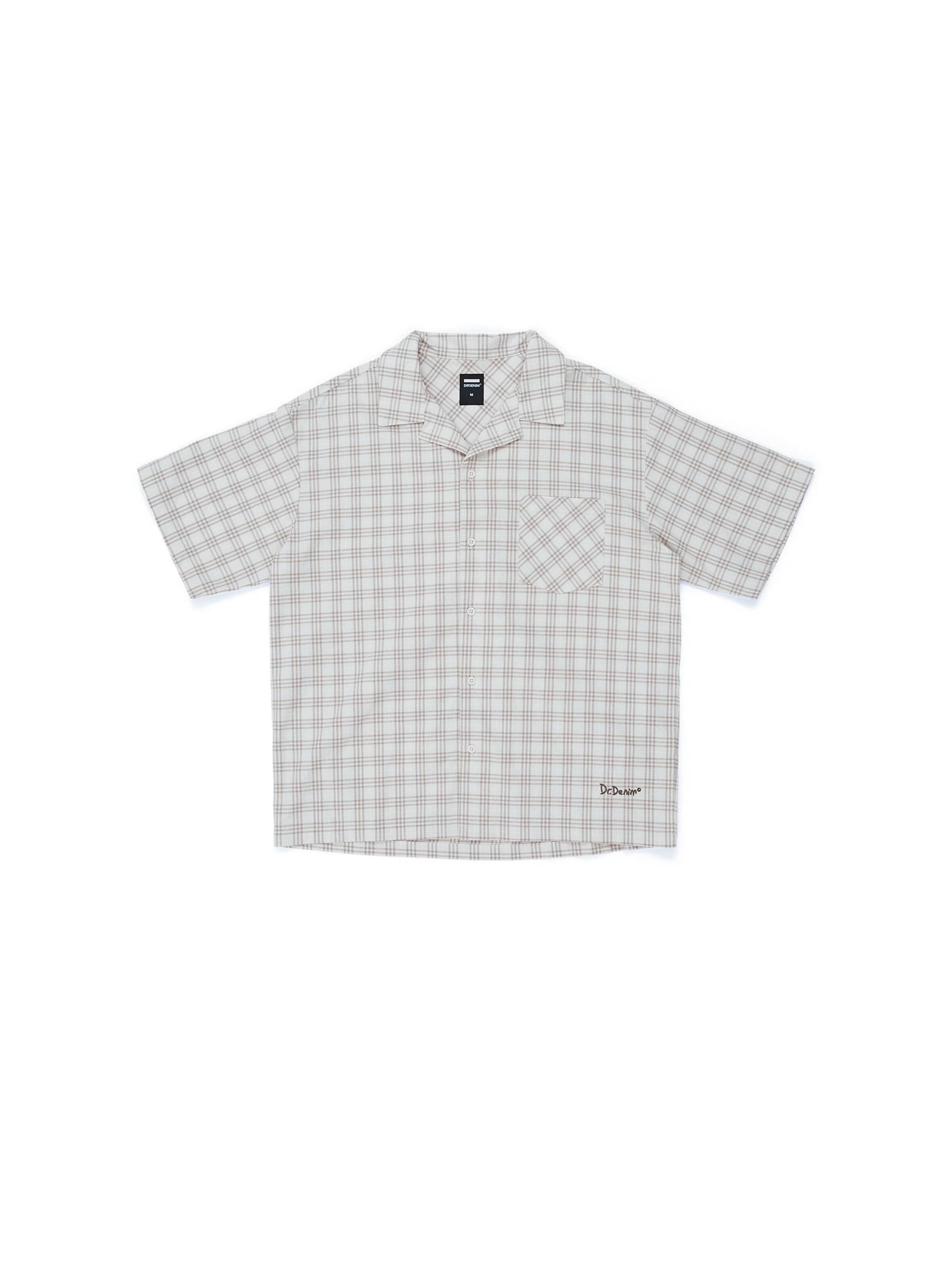 Dr. Denim Shirt 'Mile' in Beige: voorkant