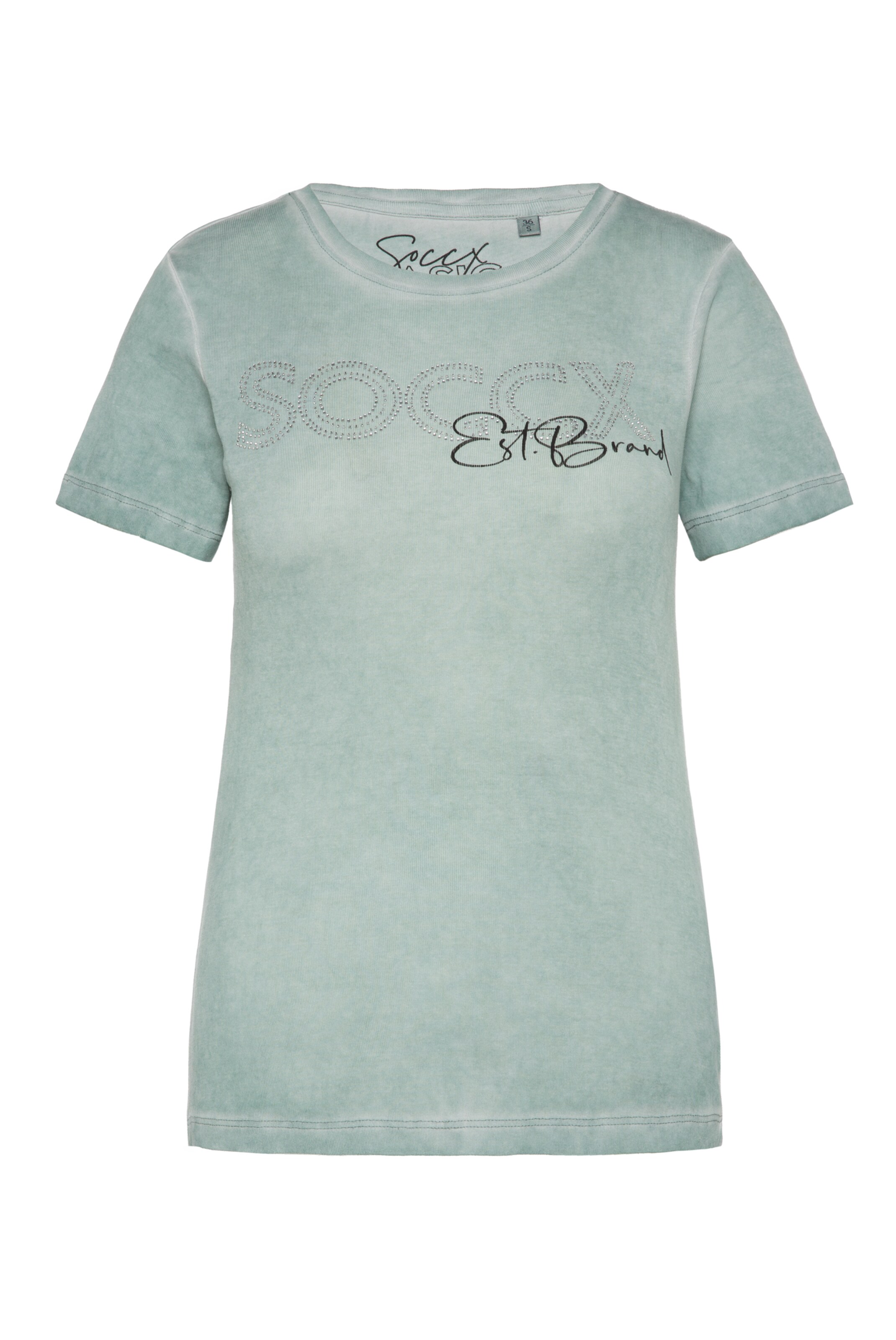 Soccx T-shirt i grön: framsida