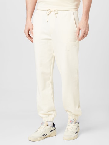 FILA Tapered Pants 'CHIPUDE' in White: front