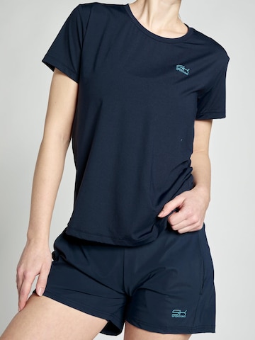 SPORTKIND Performance shirt 'Loose Fit Short Sleeve Shirt' in Blue