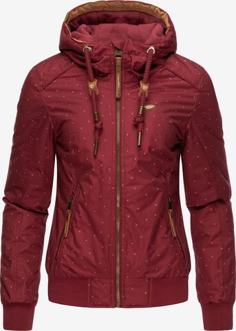 Ragwear Winter Jacket 'Druna' in Red: front