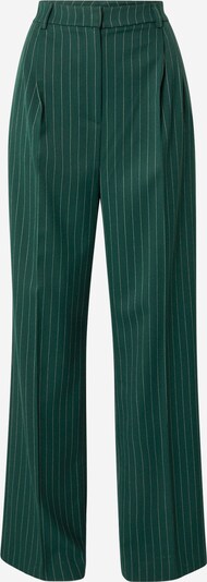 Pantaloni cutați Karo Kauer pe verde închis / alb, Vizualizare produs