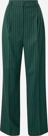 Karo Kauer regular Παντελόνι πλισέ σε πράσινο: μπροστά