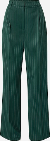 Karo Kauer - regular Pantalón plisado en verde: frente