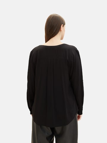 Tom Tailor Women + Blouse in Zwart