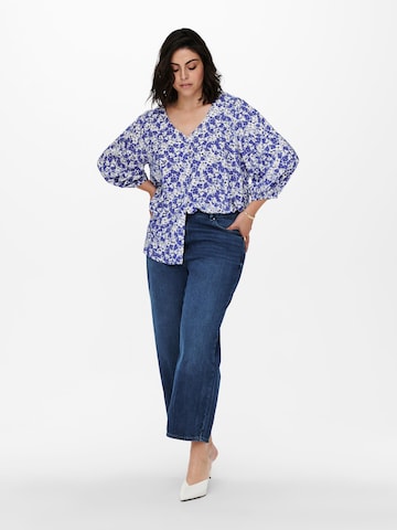 ONLY Carmakoma Blouse 'Dazz' in Blauw