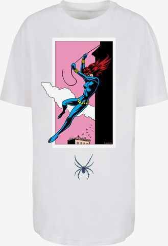 Maglietta 'Marvel Comics Black Widow' di F4NT4STIC in bianco: frontale
