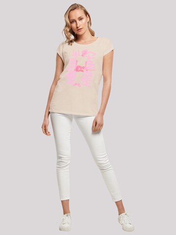 F4NT4STIC T-Shirt 'Machine Gun Kelly Full Body' in Beige