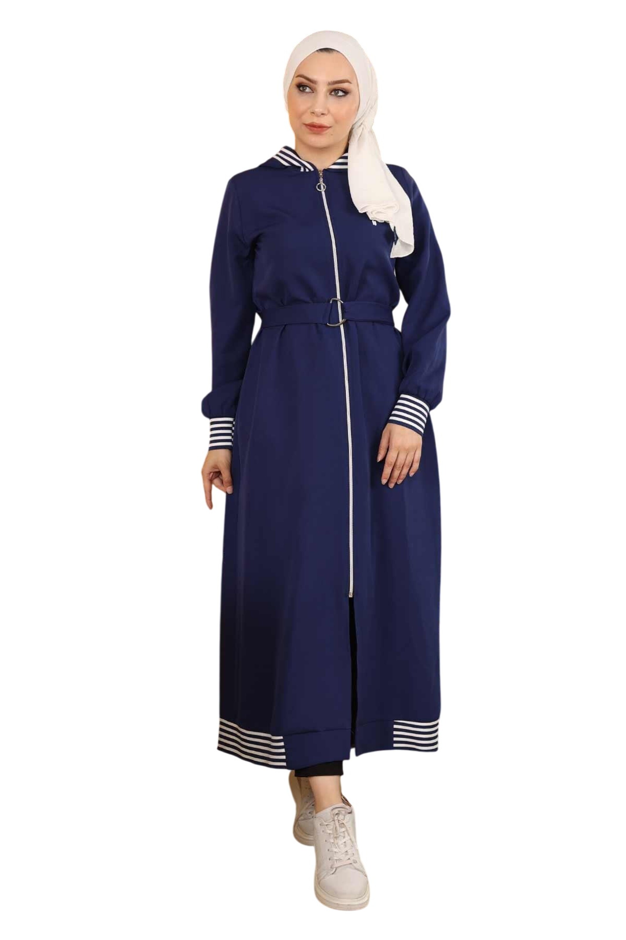 MODAMIHRAM Jurk in Blauw: voorkant
