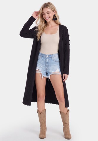 IZIA Gebreid vest in Zwart
