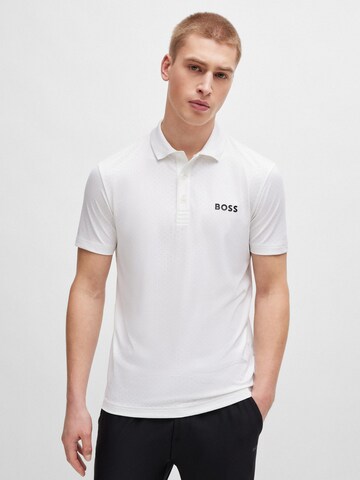 BOSS Performance Shirt 'Paddytech' in White: front