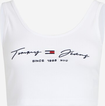 Tommy Jeans Top in White: front