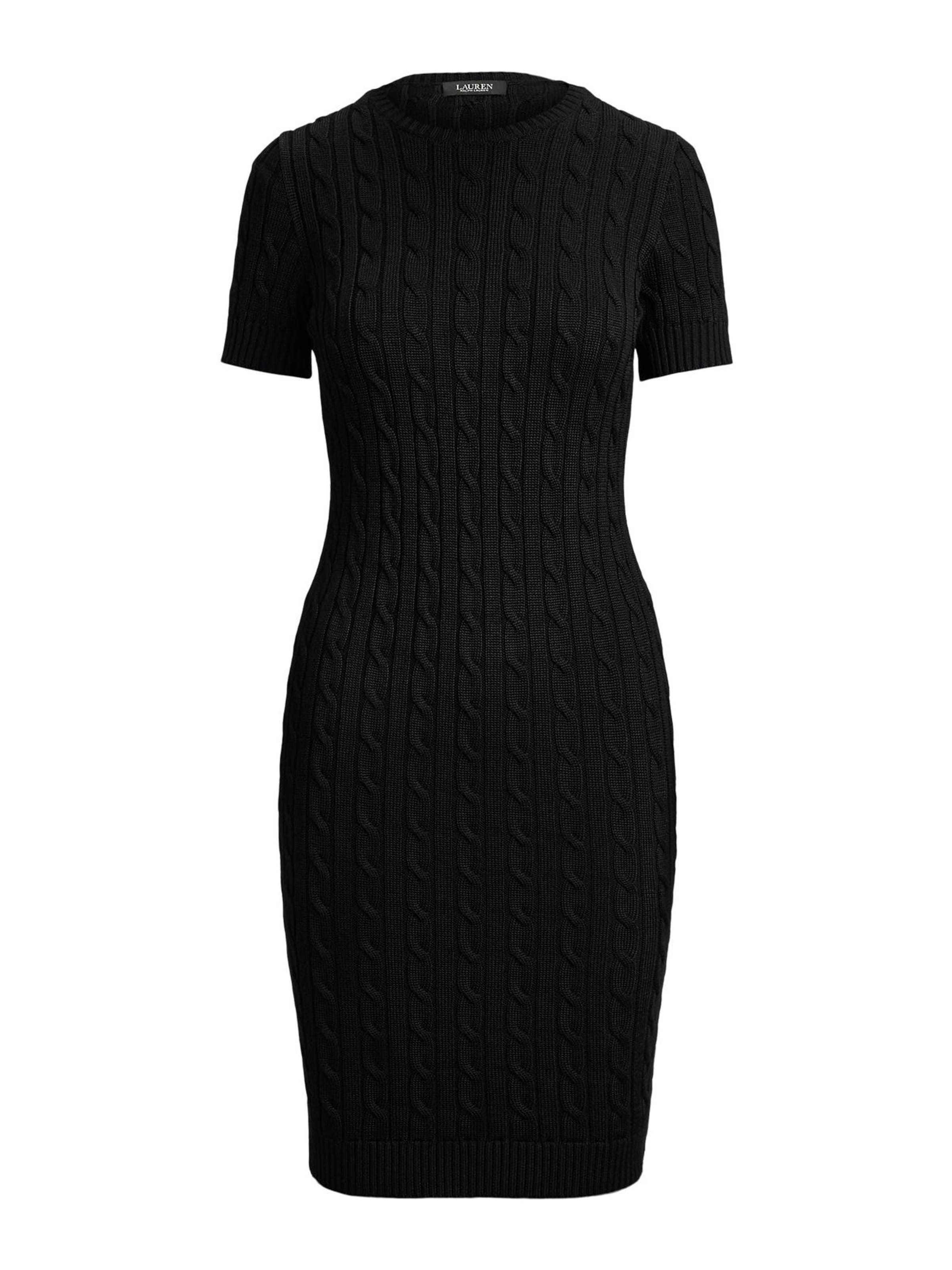 Robes en maille Lauren Ralph Lauren en noir : devant