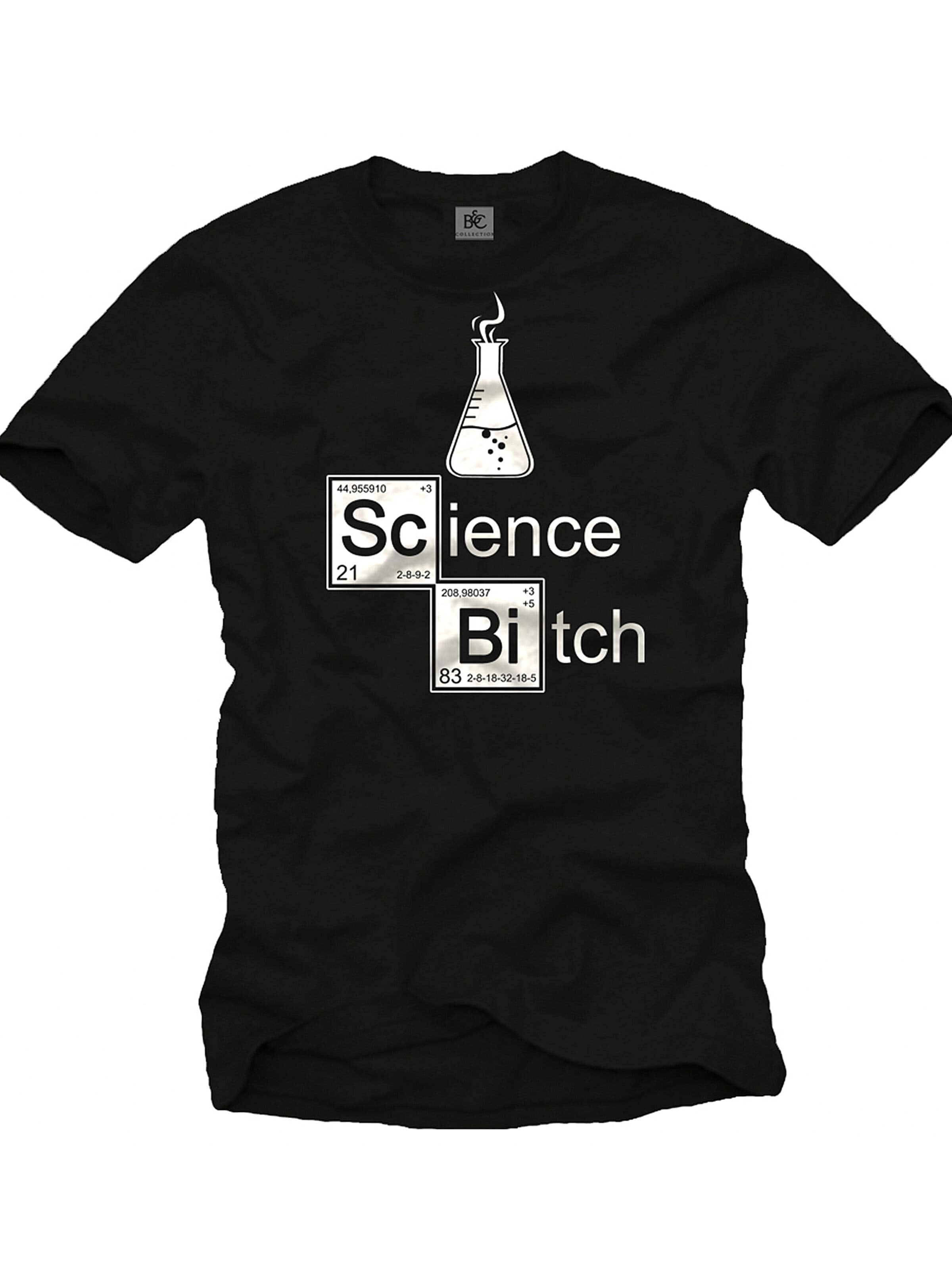 MAKAYA Shirt 'Science Bitch' in Black: front