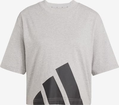 Sportiniai marškinėliai 'Essentials' iš ADIDAS SPORTSWEAR, spalva – šviesiai pilka / juoda, Prekių apžvalga