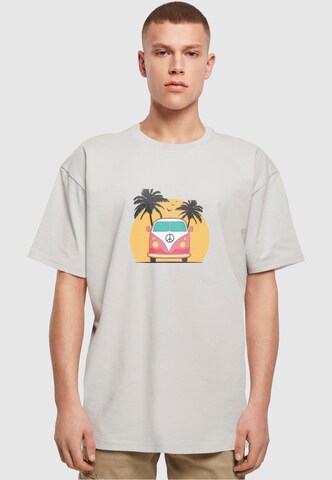 Merchcode T-Shirt 'Summer - Van' in Grau: predná strana